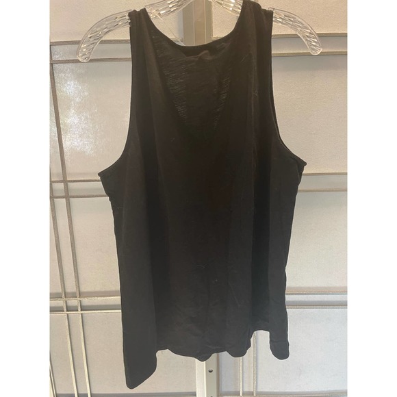 SANCTUARY Black Sleeveless Blouse Button Down the Front Tie Waist XL - Picture 4 of 5